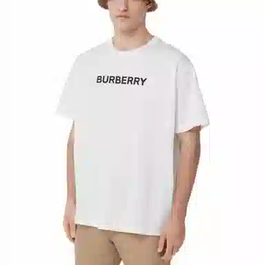 Burberry Logo Print T-Shirt White