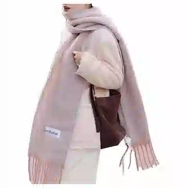 Acne Studios Logo Scarf Pink