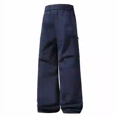 大卫贝肯 美式复古简约纯色百搭宽松舒适户外出行防风防水休闲工装裤 男女同款 黑色