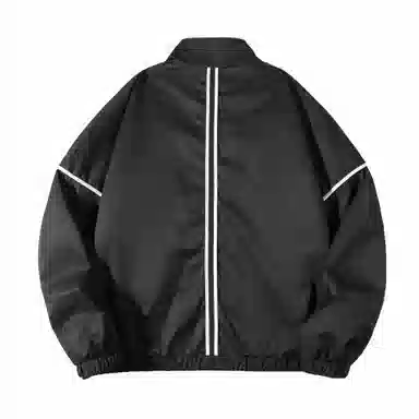 大卫贝肯 美式潮牌字母印花宽松舒适户外防风保暖高街机能风痞帅飞行夹克外套 男女同款 杏色