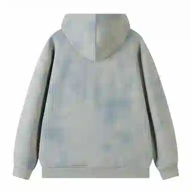 大卫贝肯 美式高街纯色宽松休闲连帽长袖卫衣 男女同款 深灰