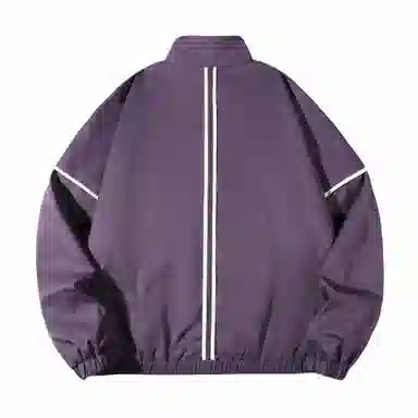 大卫贝肯 美式潮牌字母印花宽松舒适户外防风保暖高街机能风痞帅飞行夹克外套 男女同款 杏色