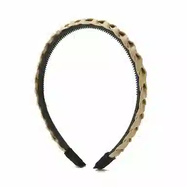 如花梦 发捆洗脸专用压发头箍高级感带齿防滑碎发发卡头饰 布艺 发箍 女款