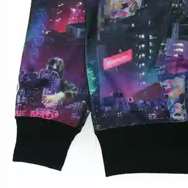 A BATHING APE Shark Series Tokyo Night景 Zip Hoodie