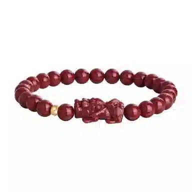 恋朵 国风新中式 招财貔貅 诸事顺利 高级感#好运 再造辰砂朱砂 手串 男女同款情侣款