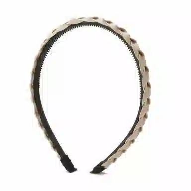 如花梦 发捆洗脸专用压发头箍高级感带齿防滑碎发发卡头饰 布艺 发箍 女款