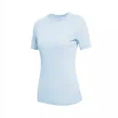 花蔓色 运动跑步训练轻量防磨亲肤透气高弹速干圆领修身运动轻薄打底衣 男女同款