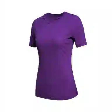 花蔓色 运动跑步训练轻量防磨亲肤透气高弹速干圆领修身运动轻薄打底衣 男女同款