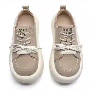 阿比让 超纤皮 丑萌个性潮流舒适通勤大头鞋 防滑耐磨 低帮 生活休闲鞋 女款