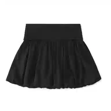 MARDI MERCREDI SS25 VOLUME MINI SKIRT_BLACK
