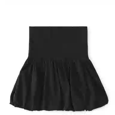 MARDI MERCREDI SS25 VOLUME MINI SKIRT_BLACK