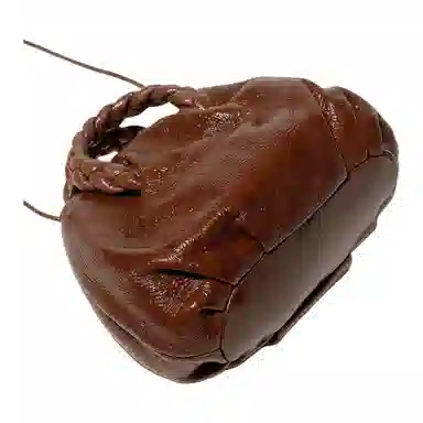 Hereu Small Lambskin Shoulder Bag Cocoa