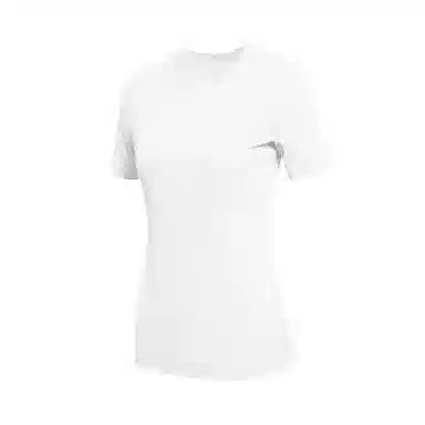 花蔓色 运动跑步训练轻量防磨亲肤透气高弹速干圆领修身运动轻薄打底衣 男女同款