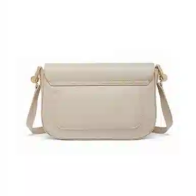 红蜻蜓 时尚百搭通勤腋下包小方包高级感精致质感 牛皮 单肩斜挎包 常规 女款 气质白