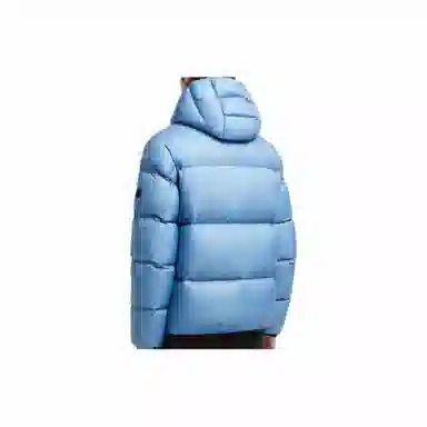 Moncler Hooded Zip Jacket Light Blue