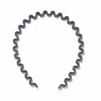 如花梦 发捆碎发发卡防滑洗脸压发黑色细波浪 亚克力 发箍 女款