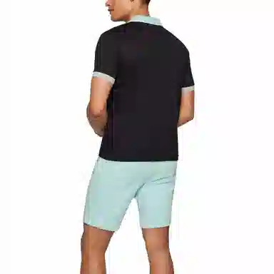 HUGO BOSS Interlock-Cotton Slim-Fit Polo Shirt With Logo Patch PoloPolo