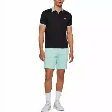 HUGO BOSS Interlock-Cotton Slim-Fit Polo Shirt With Logo Patch PoloPolo
