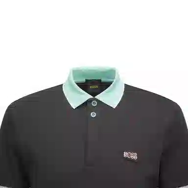HUGO BOSS Interlock-Cotton Slim-Fit Polo Shirt With Logo Patch PoloPolo