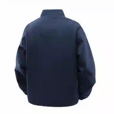 红蜻蜓 美式复古潮流内里扎染格纹宽松休闲立领条纹拼接撞色拉链长袖夹克外套 男女同款
