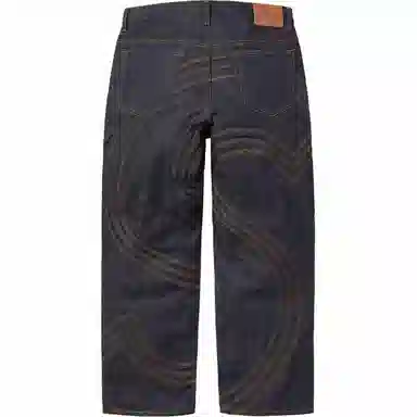 Supreme SS25 S Logo Rigid Baggy Jean Indigo