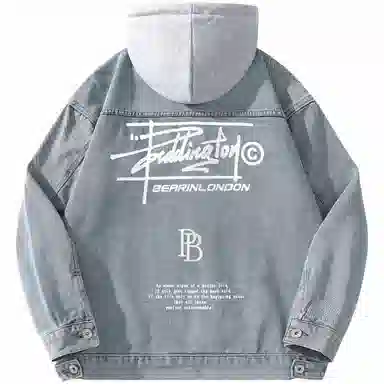 Paddington Bear Retro Denim Hoodie Jacket