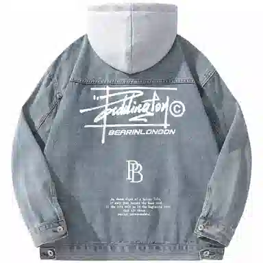 Paddington Bear Retro Denim Hoodie Jacket