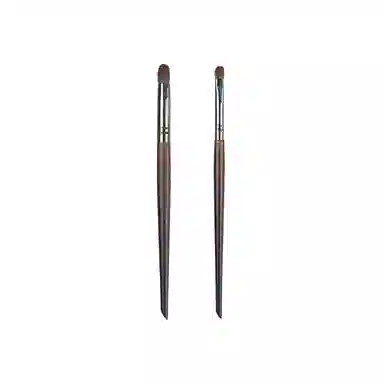 悦初美  动物毛化妆刷羊毛马毛 纤维毛双支 眼部刷 细节