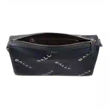 Bally Code Logo Nylon Messenger Bag