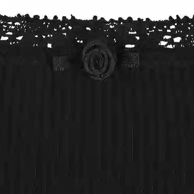 SKIMS Soft Lounge Lace Scoop Neck Dress Onyx