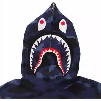 A BATHING APE BAPE Color Camo Shark Full Zip Hoodie WGM