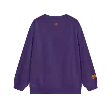 腾讯视频草场地 《斩神之凡尘神域》官方系列 动漫人物印花宽松保暖舒适百搭圆领柔软卫衣 男女同款 紫色