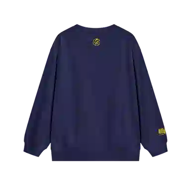 腾讯视频草场地 《斩神之凡尘神域》官方系列 字母动漫印花宽松舒适百搭保暖圆领透气卫衣 男女同款 藏青色