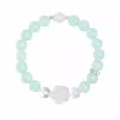 【正缘桃花 有钱花】 秦福炫 桃气满满 新中式国潮小众设计时尚简约优雅浪漫高级感 好运 玉髓 玉石手串 女款