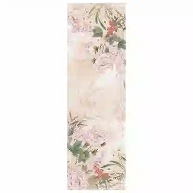 上海故事 绮绣牡丹  礼盒装 桑蚕丝 披肩 女款