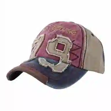 啄木鸟 欧美布贴动漫鲨鱼刺绣水洗牛仔 户外运动遮阳水洗 棉 鸭舌帽 男女同款情侣款