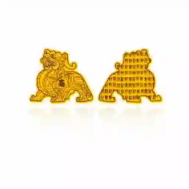 千桐 招财纳福貔貅手机贴包包贴 火爆个性创意瑞光财运贴 合金 挂件 男女同款情侣款