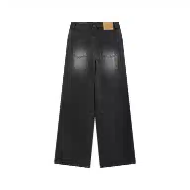 WE11DONE Straight Leg Gradient Jeans Black