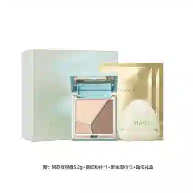 彩棠 光影渐染彩妆套装 气色提亮肤色修饰肤色修饰轮廓 三色修容盘+三色胭脂盘