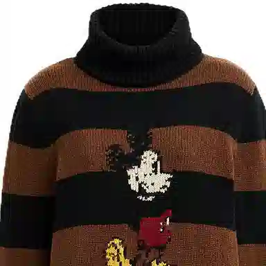 COACH Mickey Mouse Striped Turtleneck