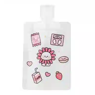 娇雪菲 便携旅行化妆品分装袋卡通贴标 一次性分装瓶液体收纳袋