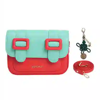 MERIMIES PU Mouse Mint-Red