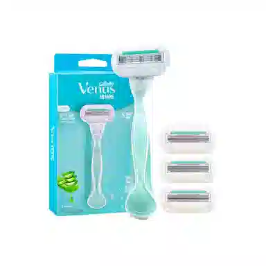 吉列 芦荟脱毛刀 深层清洁 五件套