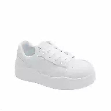 超纤皮 小众 面包鞋 厚底增高 潮流 时尚 百搭 青春学院风 防滑减震耐磨 低帮 板鞋 女款 米白 礼盒版