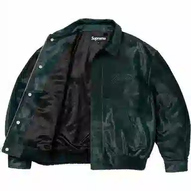 Supreme Ponyhair Varsity Jacket