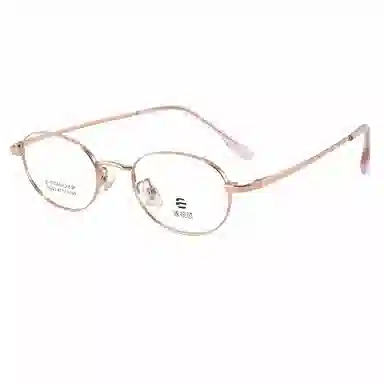 【联系客服可选配镜套餐】 康视顿 轻盈书呆椭圆框 β钛 光学镜架 女款