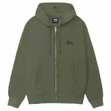 Stussy SS22 Basic Stussy Zip Hood Logo