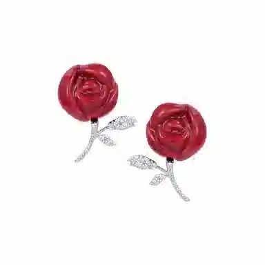 YVMIN Rose Ceramic Earrings