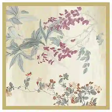 上海故事 十二花令印花百搭真丝小方巾礼盒装 丝巾 女款