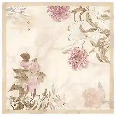 上海故事 十二花令印花百搭真丝小方巾礼盒装 丝巾 女款